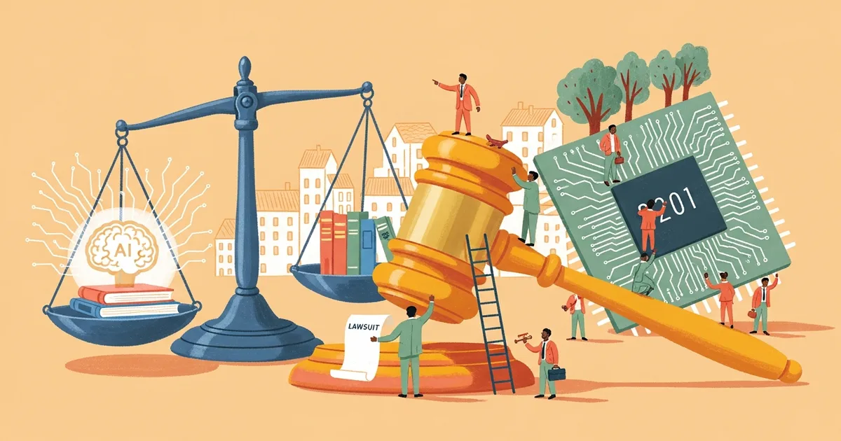 Editorial illustration for: xAI Sues Colorado to Block AI Anti-Discrimination Law Covering Employment Decisions