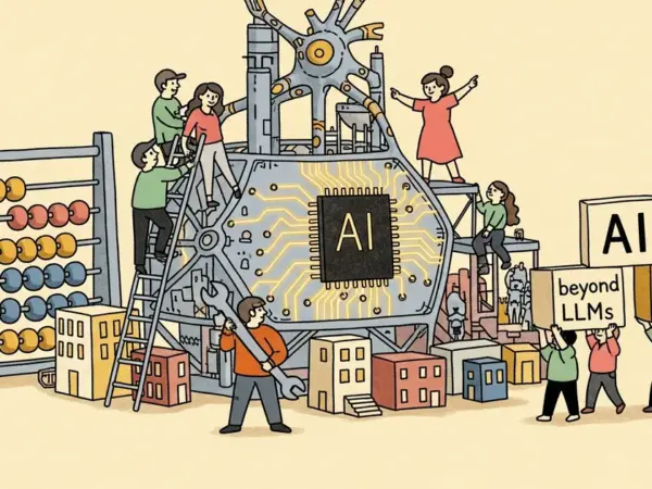 Editorial illustration for: Yann LeCun's AMI Labs Raises $1 Billion to Build AI Beyond LLMs