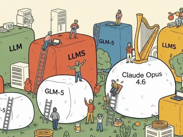 Editorial illustration for: YC-Bench Puts 12 LLMs in Charge of Running a Startup: GLM-5 Nearly Matches Claude Opus 4.6 at 11x