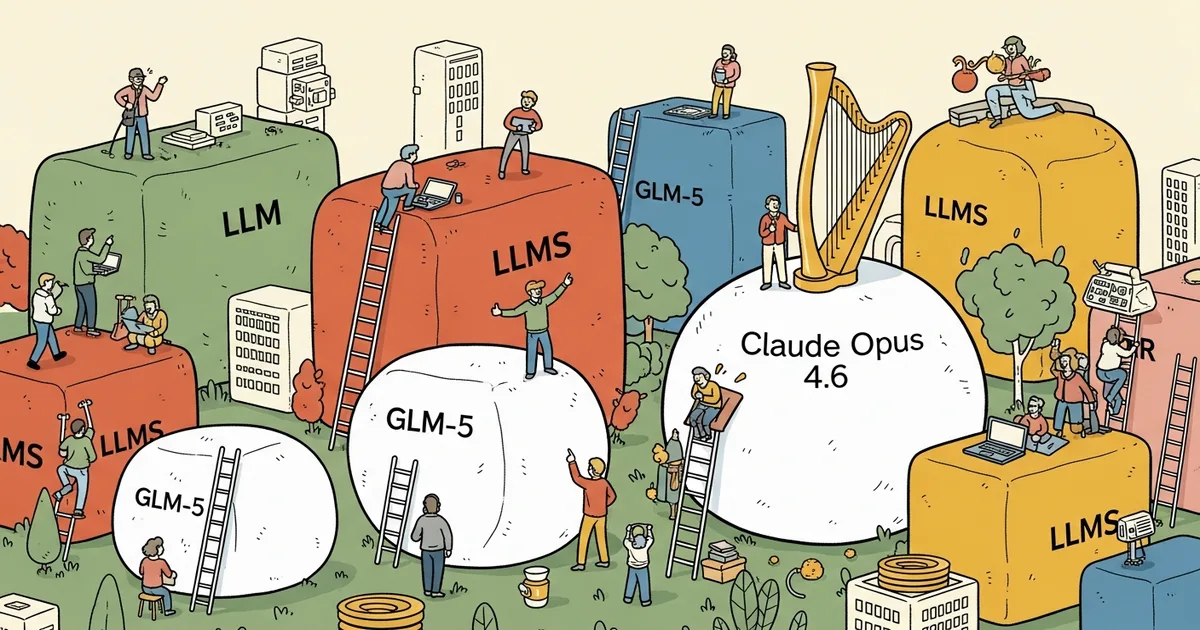 Editorial illustration for: YC-Bench Puts 12 LLMs in Charge of Running a Startup: GLM-5 Nearly Matches Claude Opus 4.6 at 11x