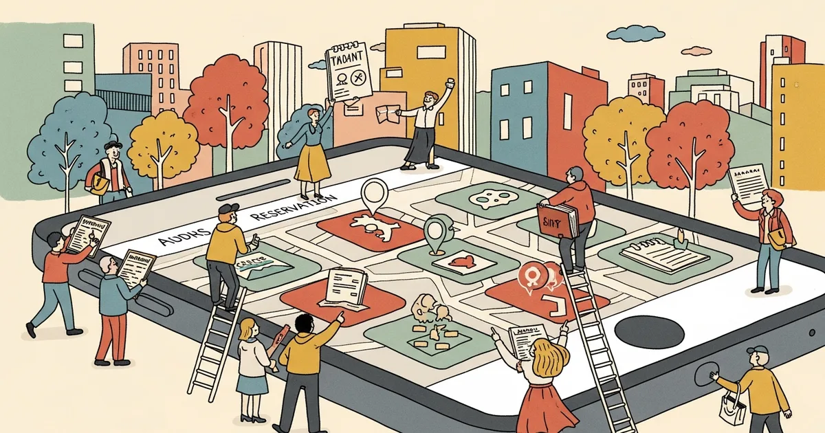 Editorial illustration for: Yelp AI Assistant Gains Reservation Booking and Scheduling Integrations