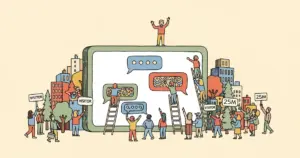 Editorial illustration for: A 17-Year-Old Built a Fake AI Chatbot — 25 Million Visitors in 30 Days