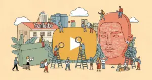 Editorial illustration for: YouTube Extends AI Likeness Detection to Celebrities via CAA, UTA, and WME