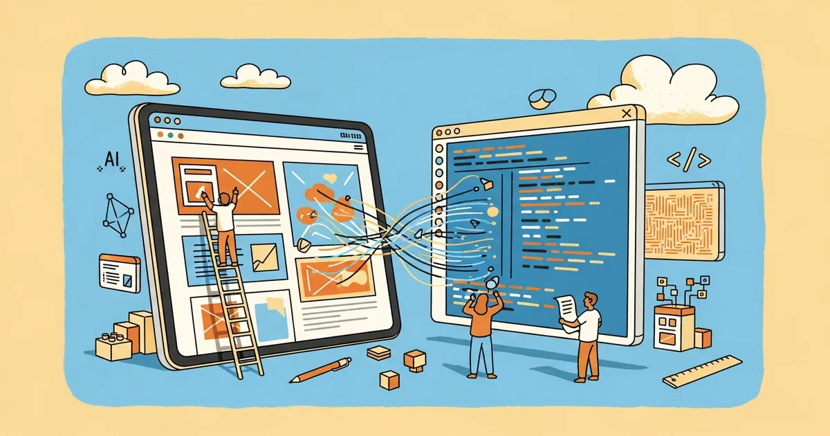 Editorial illustration for: Zhipu AI Launches GLM-5V-Turbo, a Multimodal Model That Converts Design Mockups to Code