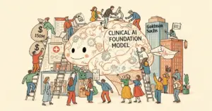 Editorial illustration for: Aidoc Raises $150M, Backed by Goldman Sachs, to Scale Clinical AI Foundation Model