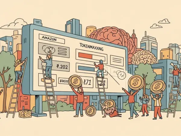 Editorial illustration for: Amazon Employees Are 'Tokenmaxxing' Internal AI Leaderboards, FT Reports