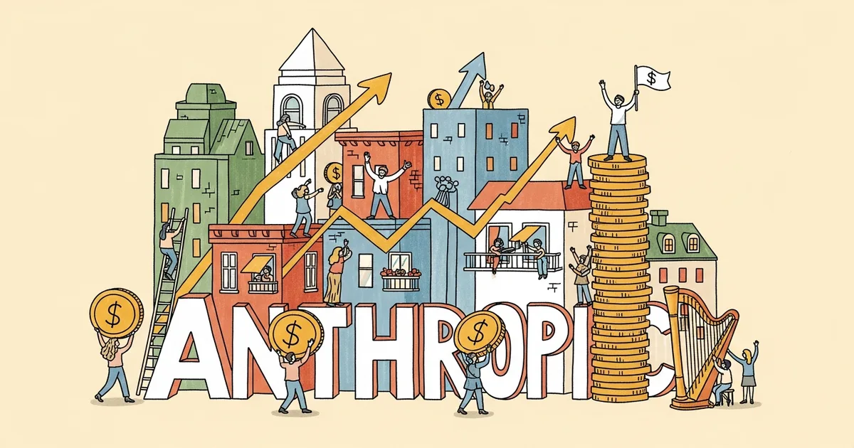 Editorial illustration for: Anthropic Raises $65B at $965B Valuation — Likely Last Round Before IPO