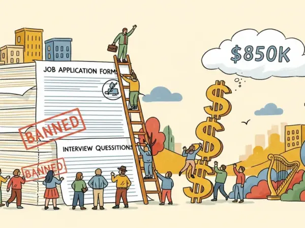 Editorial illustration for: Anthropic Bans AI Tools in Job Interviews; Salaries Reach $850K