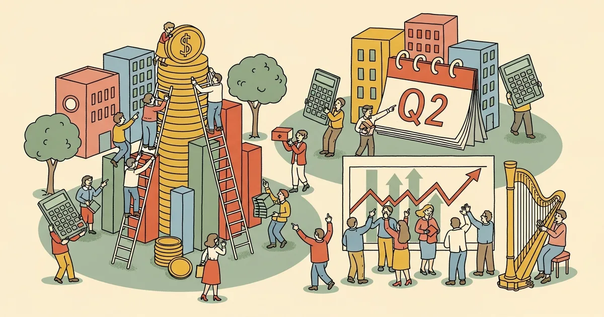Editorial illustration for: Anthropic Tells Investors It Will Hit First Profitable Quarter at $10.9B Q2 Revenue
