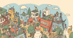 Editorial illustration for: Anthropic Overtakes OpenAI in B2B Adoption for First Time, Per Ramp Spending Data