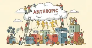 Editorial illustration for: Anthropic Sends Jolt Through Pre-IPO Secondary Market for AI Startup Shares