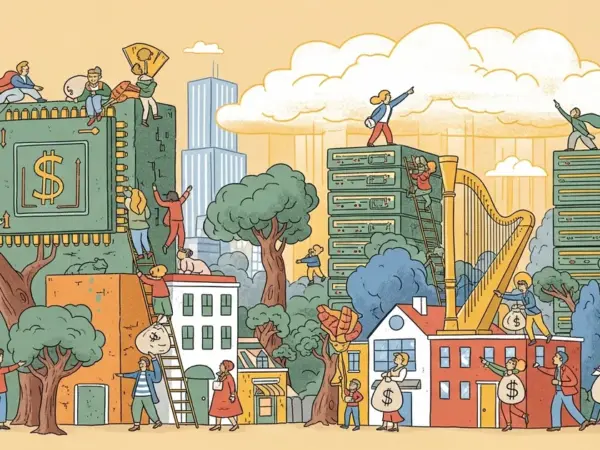 Editorial illustration for: Anthropic Reportedly to Pay Google $200 Billion Over Five Years for Chips and Cloud Access