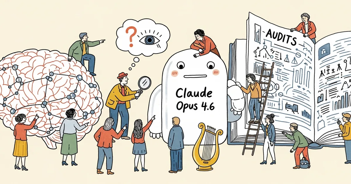 Editorial illustration for: Anthropic's Natural Language Autoencoders Catch Claude Opus 4.6 Suspecting It's Being Tested in A