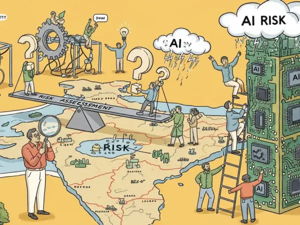 Editorial illustration for: Carson Block Rethinks India Plans Over AI-Driven Risks