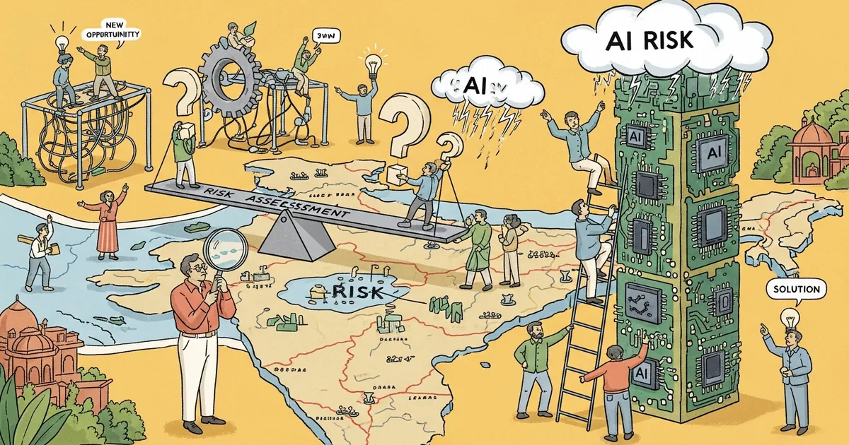 Editorial illustration for: Carson Block Rethinks India Plans Over AI-Driven Risks