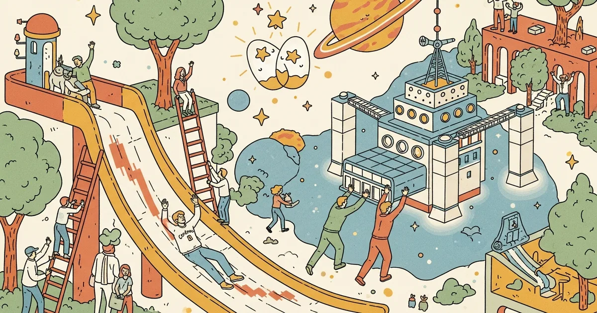 Editorial illustration for: Cerebras Slips Post-IPO as Winklevoss Twins Push $100M Into Gemini Space Station