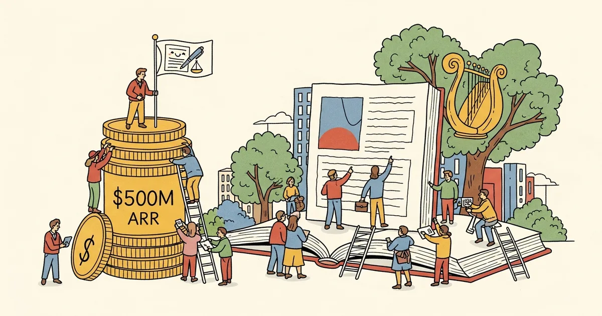 Editorial illustration for: Clio Hits $500M ARR as Anthropic Expands Claude for Legal Suite