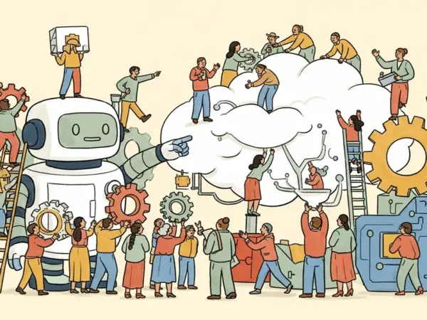 Editorial illustration for: Cloudflare to Cut 1,100 Jobs (≈20% of Workforce) in Move to AI-First Operating Model