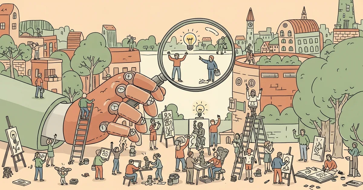 Editorial illustration for: Parallel CEO: Creators Are Being Left Out of the AI Agentic Economy