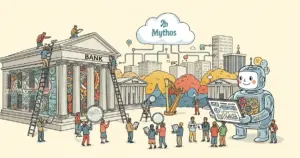 Editorial illustration for: EU in Talks With Anthropic to Test European Banks for Claude Mythos Vulnerabilities