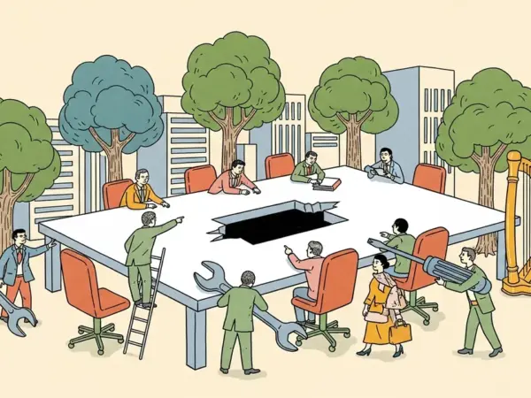 Editorial illustration for: Fortune Analysis: Anthropic's Most Powerful Model Surfaces Corporate Governance Gap