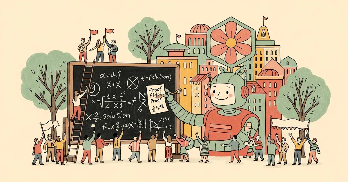 Editorial illustration for: Google AlphaProof Nexus Solves 9 Erdős Problems After OpenAI's One