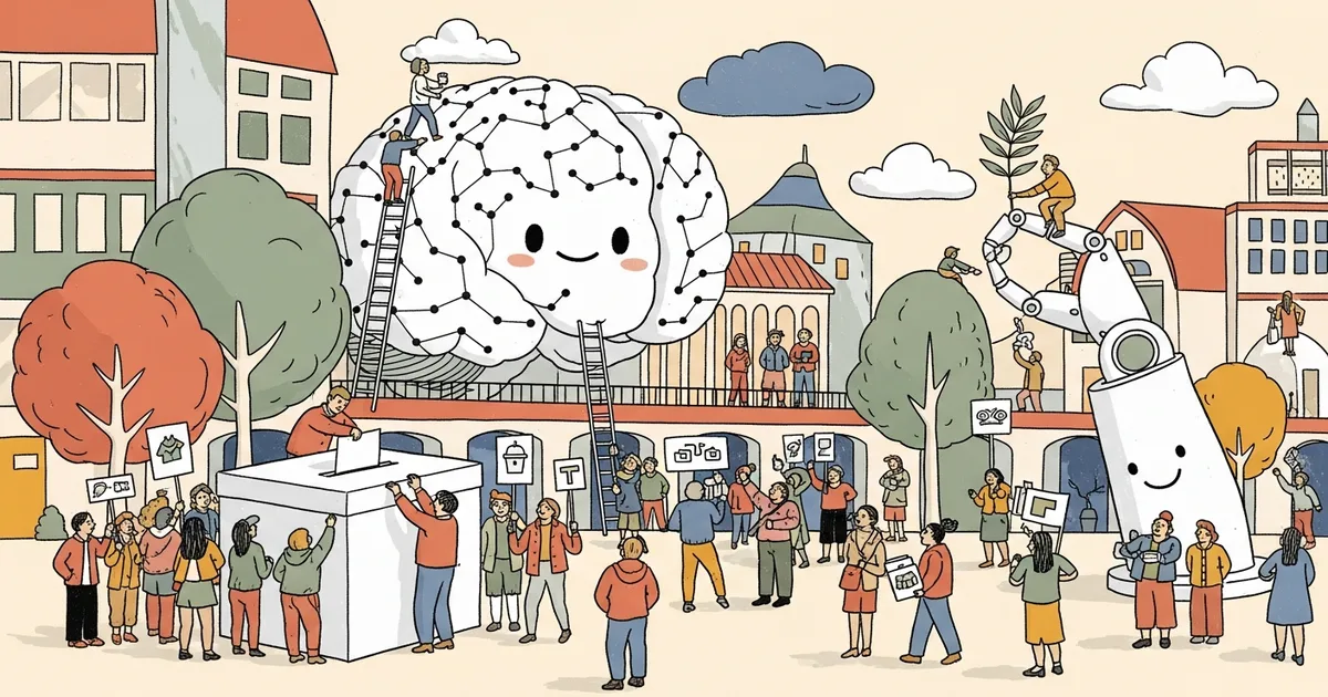 Editorial illustration for: Google DeepMind UK Workers Vote to Unionize Over Military AI Deals