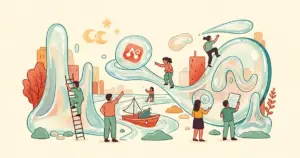 Editorial illustration for: Google Gemini App Redesign Surfaces in iOS Limited Rollout, Heavily Leverages Liquid Glass