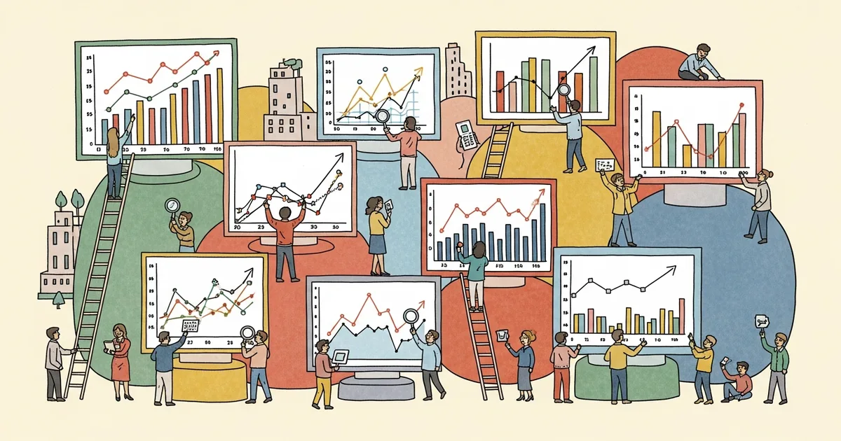Editorial illustration for: IEEE Spectrum Publishes 12 Graphs Mapping the State of AI in 2026