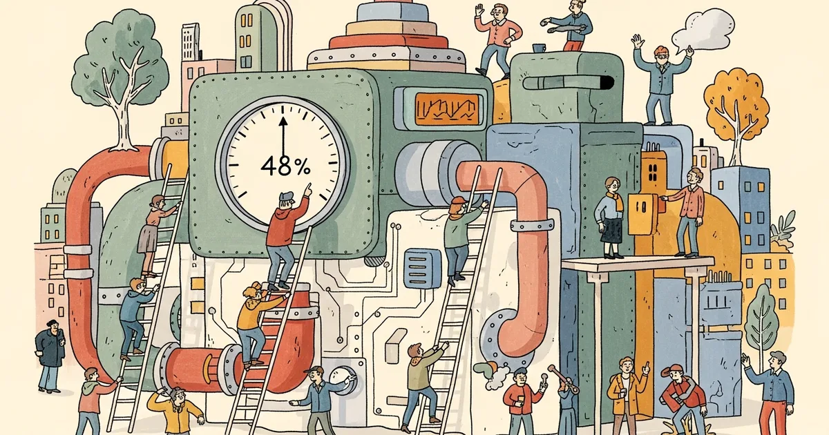 Editorial illustration for: ITBench-AA: Frontier Models Score Below 50% on Agentic SRE Tasks
