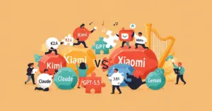Editorial illustration for: Kimi K2.6 and Xiaomi MiMo Beat Claude, GPT-5.5, Gemini in Word Gem Puzzle Coding Tournament