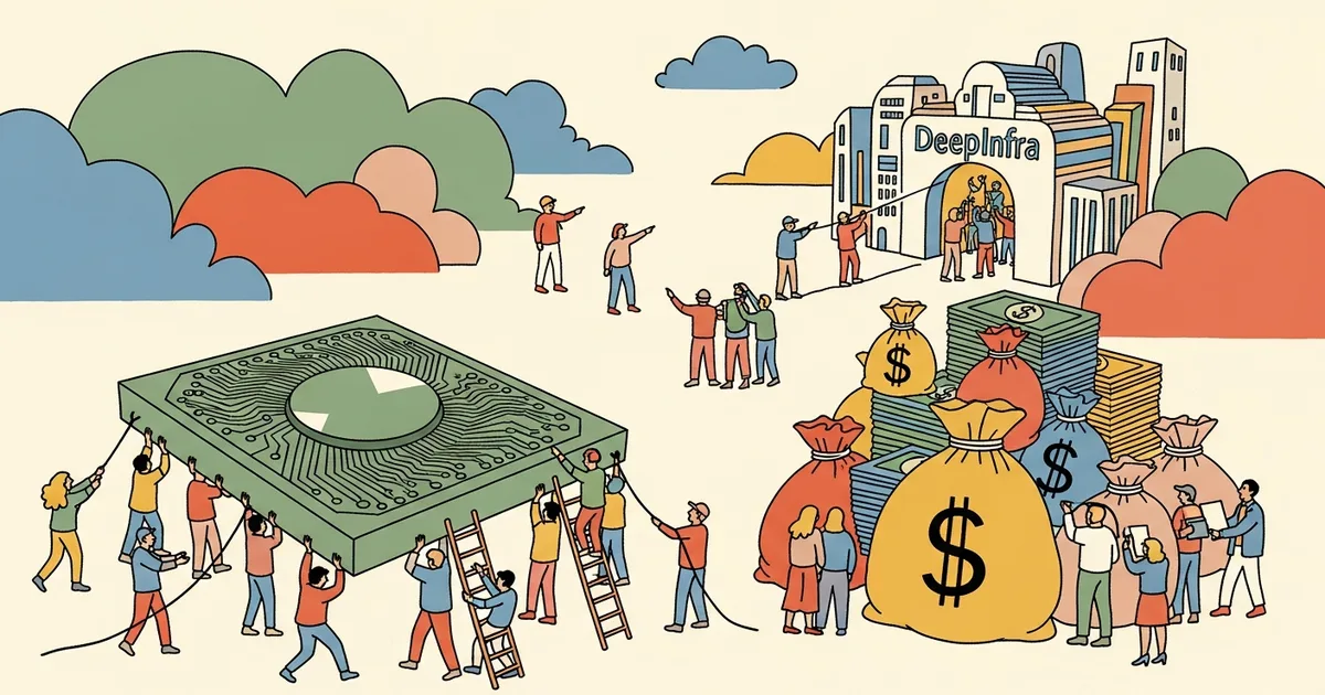 Editorial illustration for: Nvidia Backs DeepInfra in $107 Million Funding Round