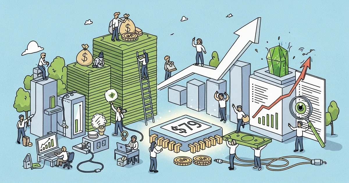Editorial illustration for: Nvidia Q1 Revenue Expected to Reach Record $79 Billion, Bloomberg Reports