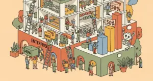 Editorial illustration for: OpenAI CRO Says Enterprise Now 40% of Revenue, Forecasts 50% by Year-End