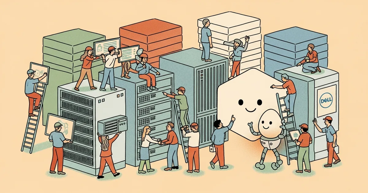 Editorial illustration for: OpenAI and Dell Partner to Bring Codex into On-Premise Enterprise Environments