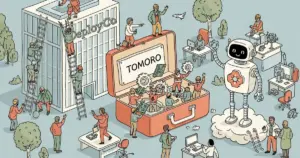 Editorial illustration for: OpenAI Launches DeployCo, Acquires Tomoro to Embed Engineers in Enterprise Rollouts