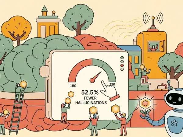 Editorial illustration for: OpenAI Releases GPT-5.5 Instant: 52.5% Fewer Hallucinations on High-Stakes Prompts vs GPT-5.3