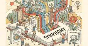 Editorial illustration for: OpenAI Releases Symphony: Open-Source Spec Turning Linear Into a Codex-Agent Command Center