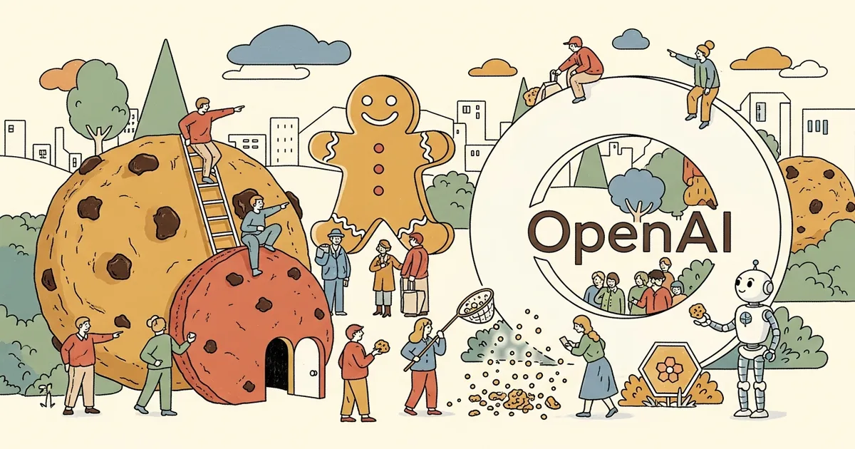 Editorial illustration for: OpenAI Turns On Marketing Cookies for Free ChatGPT Users by Default