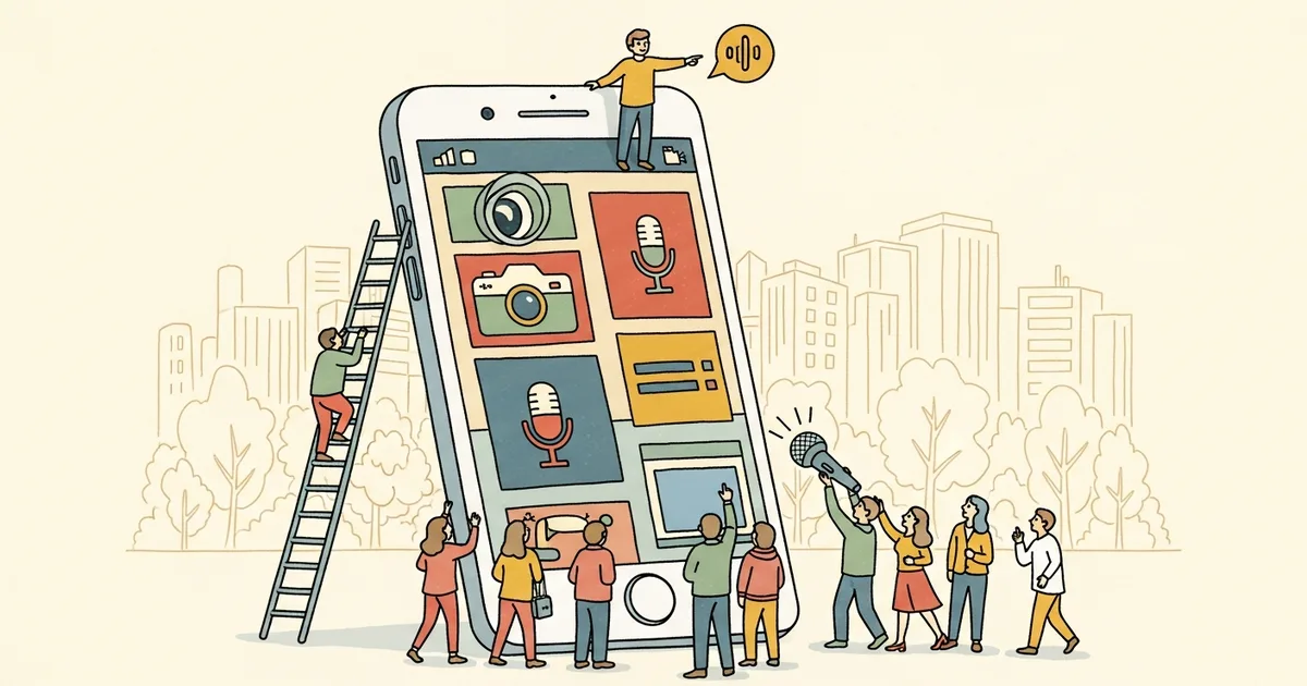 Editorial illustration for: Oppo Open-Sources X-OmniClaw, an On-Device Android Agent Using Camera, Screen, and Voice