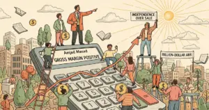 Editorial illustration for: Replit's Amjad Masad: 'Gross Margin Positive' on Path to Billion-Dollar ARR, Independence Over Sa