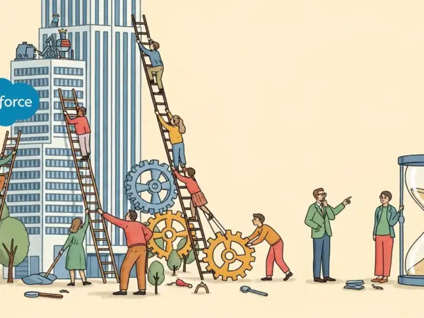 Editorial illustration for: Analyst Gil Luria: Salesforce AI Shift Taking Longer Than Expected