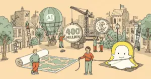 Editorial illustration for: Snap and Perplexity 'Amicably End' $400 Million AI Search Integration Deal