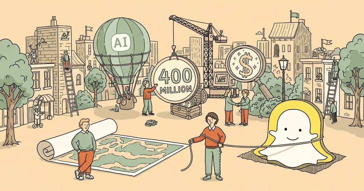 Editorial illustration for: Snap and Perplexity 'Amicably End' $400 Million AI Search Integration Deal