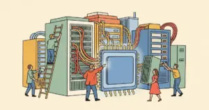 Editorial illustration for: SoftBank to Invest Up to €75B in French AI Data Centers, Reports Say