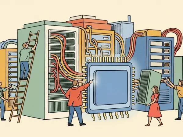 Editorial illustration for: SoftBank to Invest Up to €75B in French AI Data Centers, Reports Say