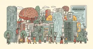 Editorial illustration for: Mira Murati's Thinking Machines Lab Ships First Model with 200ms Interaction Layer
