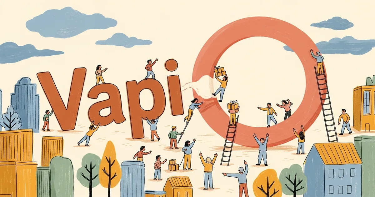 Editorial illustration for: Vapi Hits $500M Valuation After Amazon Ring Picked It Over 40 Rivals
