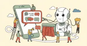 Editorial illustration for: WhatsApp Adds Incognito Mode for Meta AI Chats, Powered by Muse Spark Model