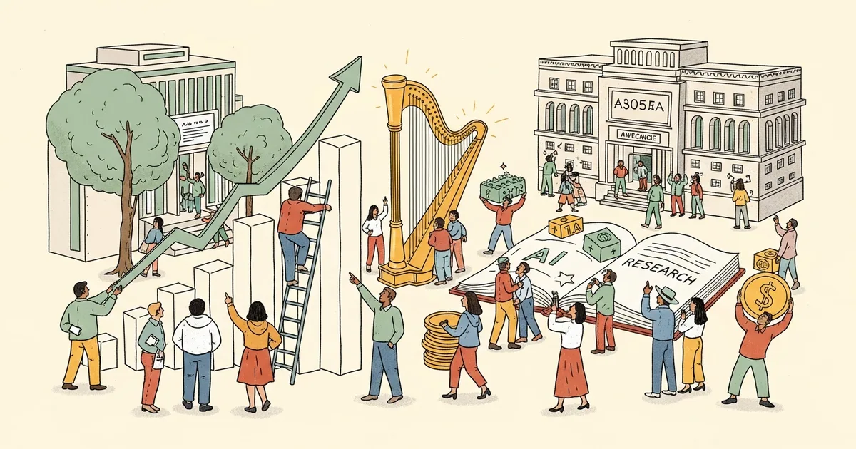 Editorial illustration for: Anthropic Hits $965 Billion, Passing OpenAI as the Most Valuable AI Startup